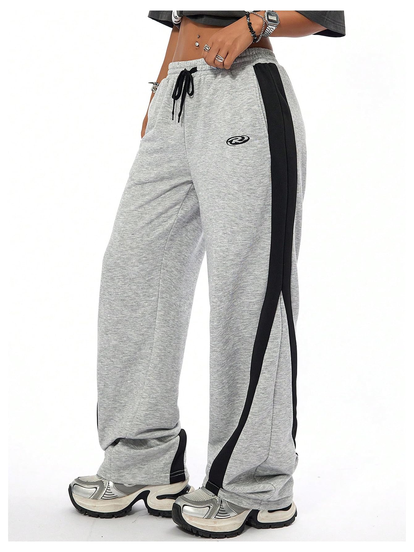 Girl's Wide Leg Sweatpants - High Waist Drawstring Baggy Pants for Workout & Casual Wear | Trendy Loungewear for Teens, Yoga, Running & Everyday Comfort