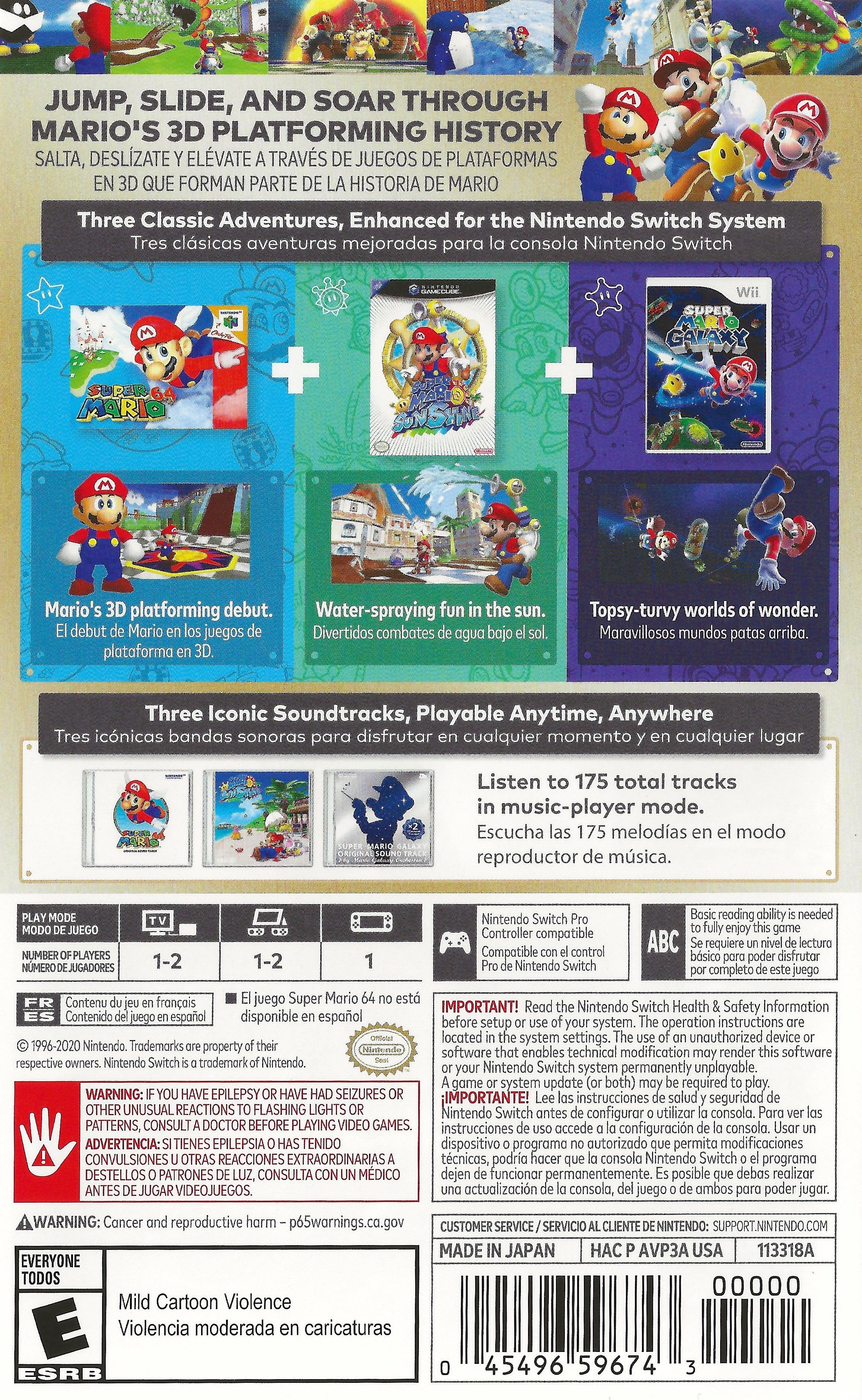 Super Mario 3D All-Stars - Nintendo Switch Game | Collectible 3D Mario Adventure Bundle (Super Mario 64, Sunshine & Galaxy) | Perfect for Family Game Nights & Mario Fans