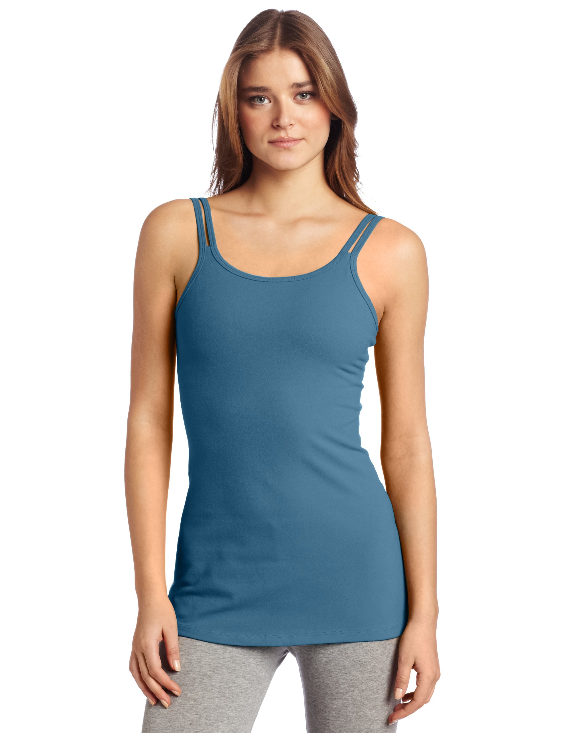 Beyond Yoga Women's Long Double Strap Cami Top - Soft Stretchy Yoga Tank for Workouts, Lounge & Everyday Wear