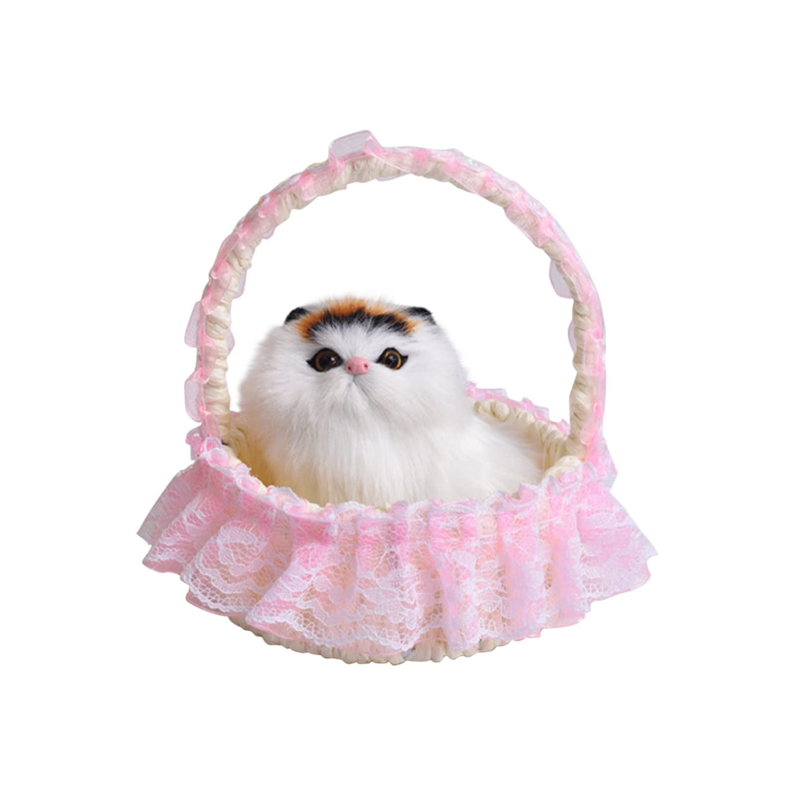 Realistic Meowing Simulation Cat Plush Toy - Soft Stuffed Animal Doll for Kids, Birthday Party Gifts & Cute Home Decor (Perfect for Children's Playtime, Birthday Presents & Nursery Room Decor)