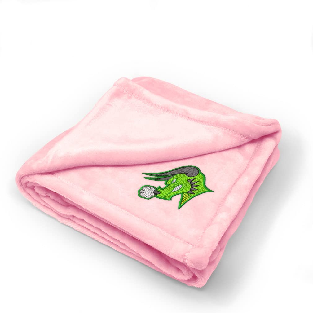 Custom Embroidered Baby Blankets for Boys & Girls - Dragon Mascot Nursery Bedding Set | Soft & Cozy Crib Blanket for Newborns, Infants | Perfect for Nursery Decor, Baby Showers & Gift Giving