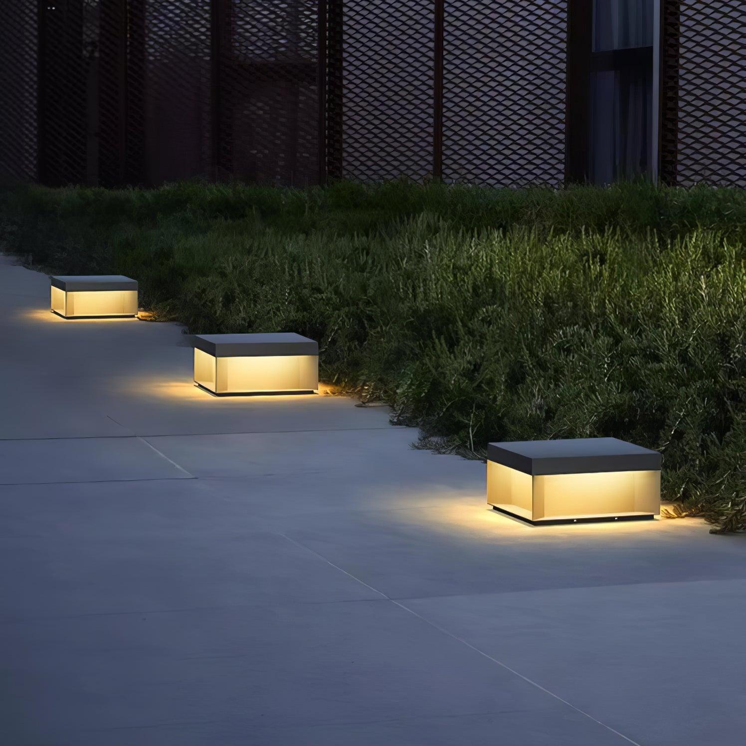Black Box Outdoor Post Light - Weatherproof LED Exterior Light for Garden, Patio, Walkway & Driveway Lighting