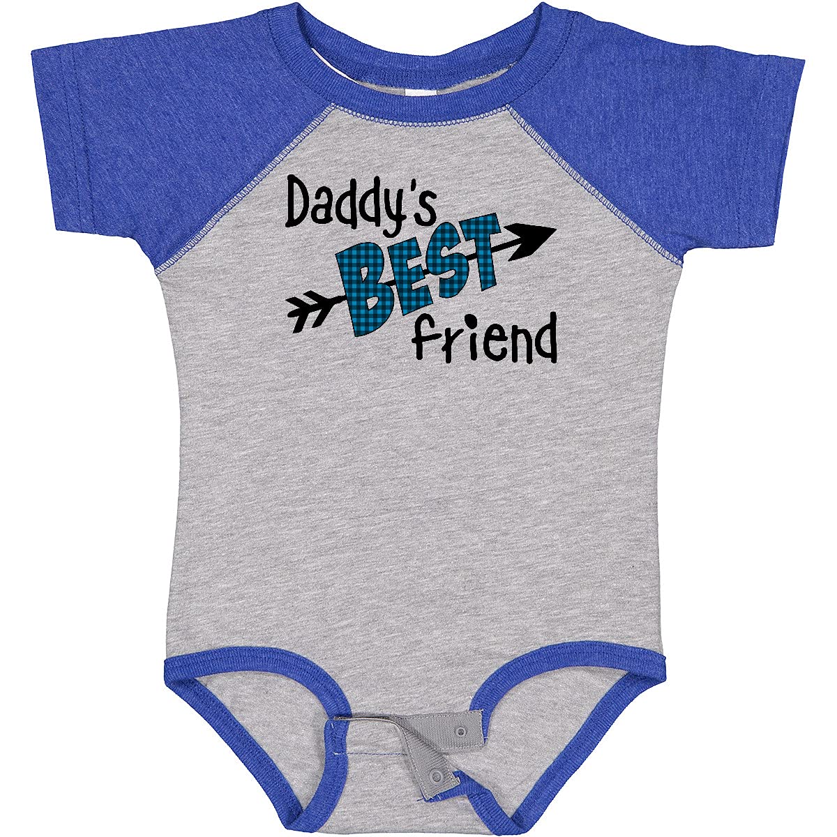 Arrow & Plaid Letters Baby Bodysuit - Inktastic Daddy's Best Friend Design - Perfect for Family Gatherings & Photo Shoots