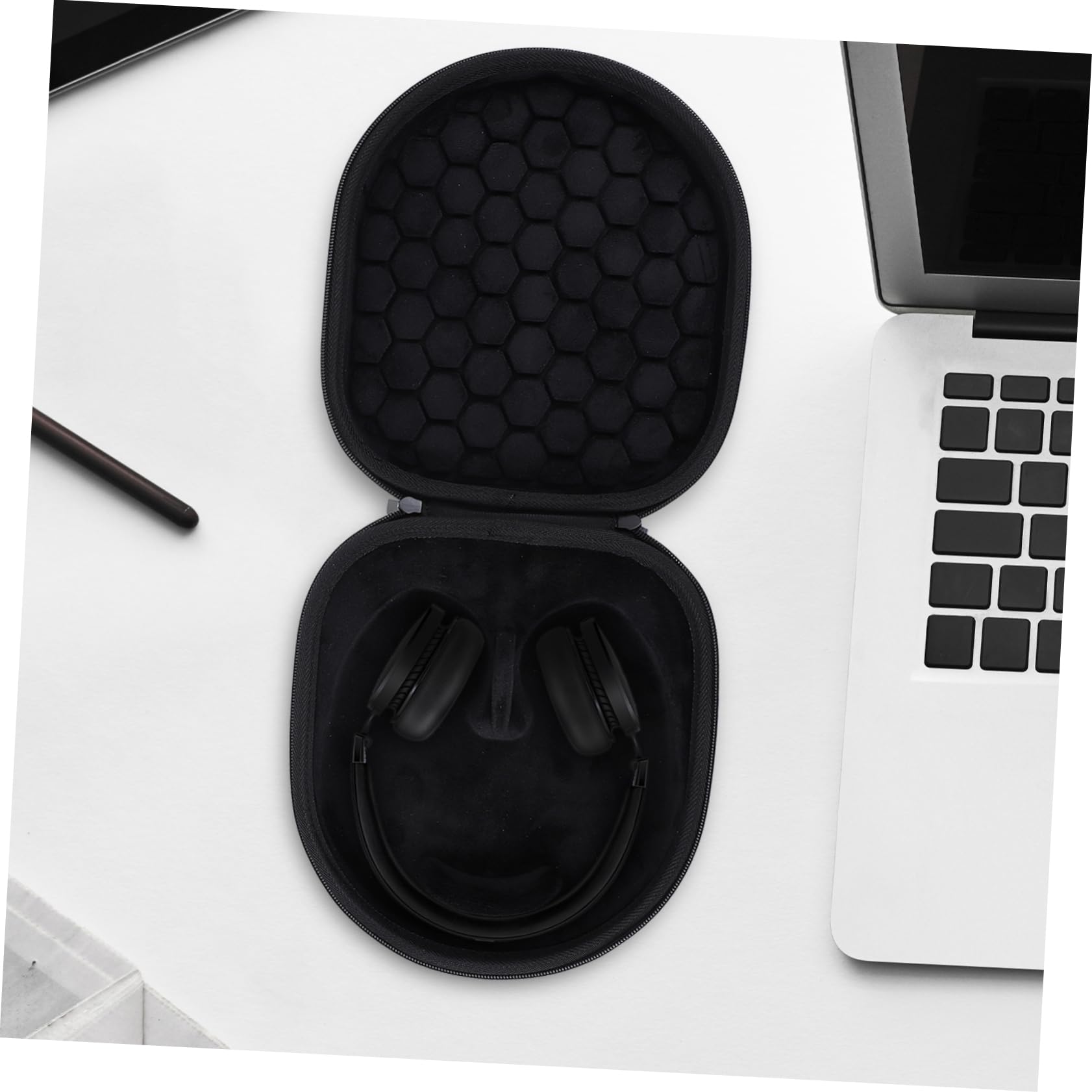 Jojofuny 4-Pack Headphone Case Travel Organizer - Durable Tarpaulin Carrying Bag for Earphones & Headsets - Perfect for Travel, Commuting, and Daily Storage