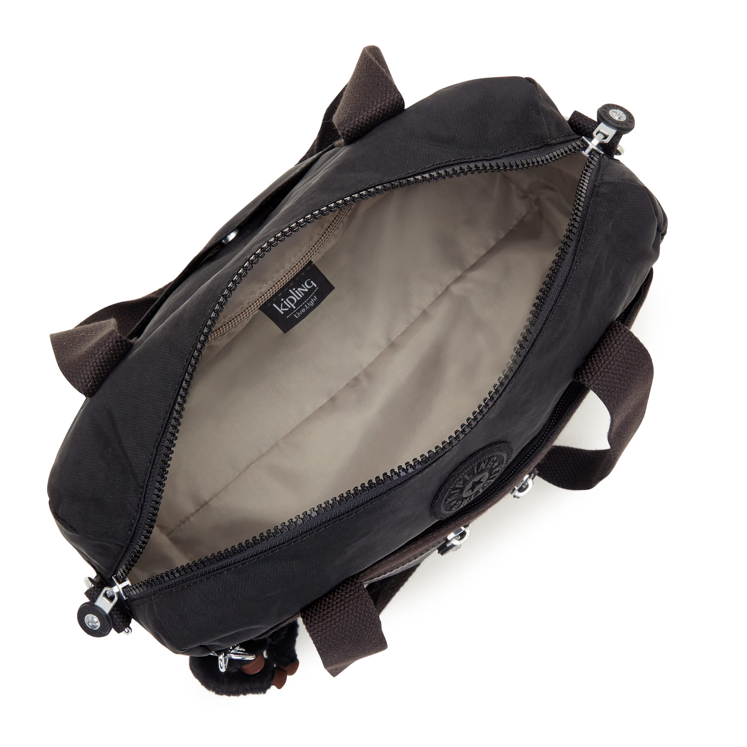 Kipling Women's Klara Handbag - Stylish Crinkle Nylon Purse with Removable Shoulder Strap & Dual Carry Handles | Perfect for Work, Travel & Everyday Use | Organize Your Essentials in Style