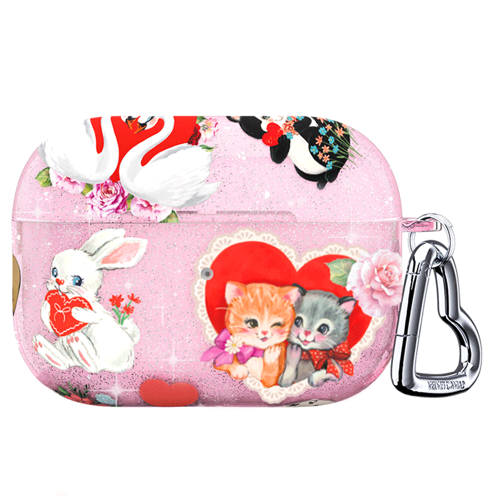 Sparkling Love Letter Glitter AirPod Case - Cute & Stylish Protective Cover for AirPods 1/2/3 & Pro - Perfect Gift for Valentine's Day, Anniversary & Romantic Occasions