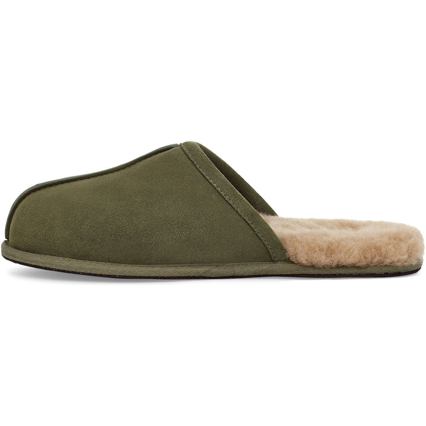 UGG Men's Scuff Slipper - Comfortable House Shoes for Indoor & Outdoor Wear in Burnt Olive - Perfect for Lounging, Running Errands and Cold Weather