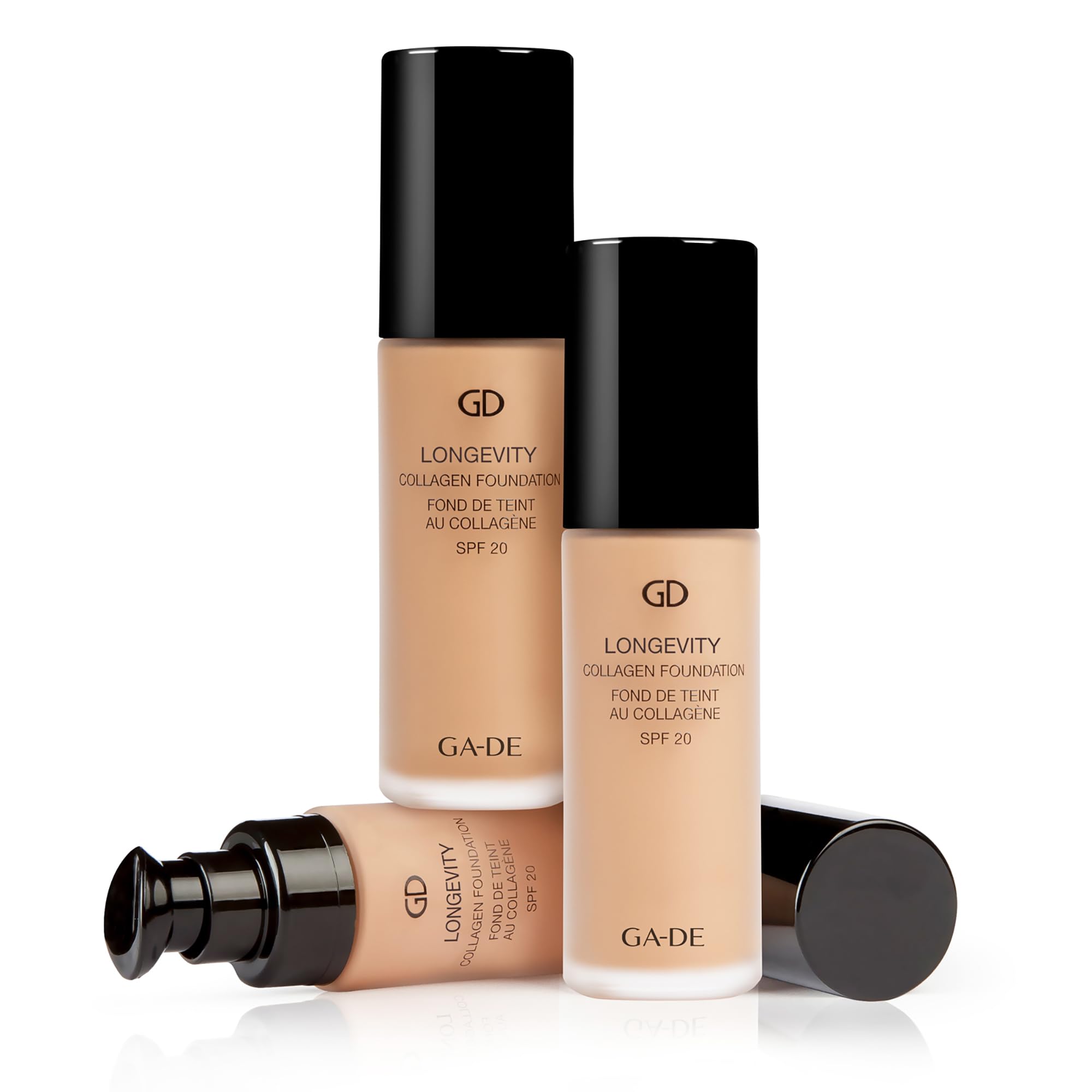 GA-DE Longevity Collagen Foundation 503 - SPF Face Makeup with Hydrating & Firming Benefits - Full Coverage Matte Finish Foundation - 1 oz - Perfect for Daily Wear & Special Occasions
