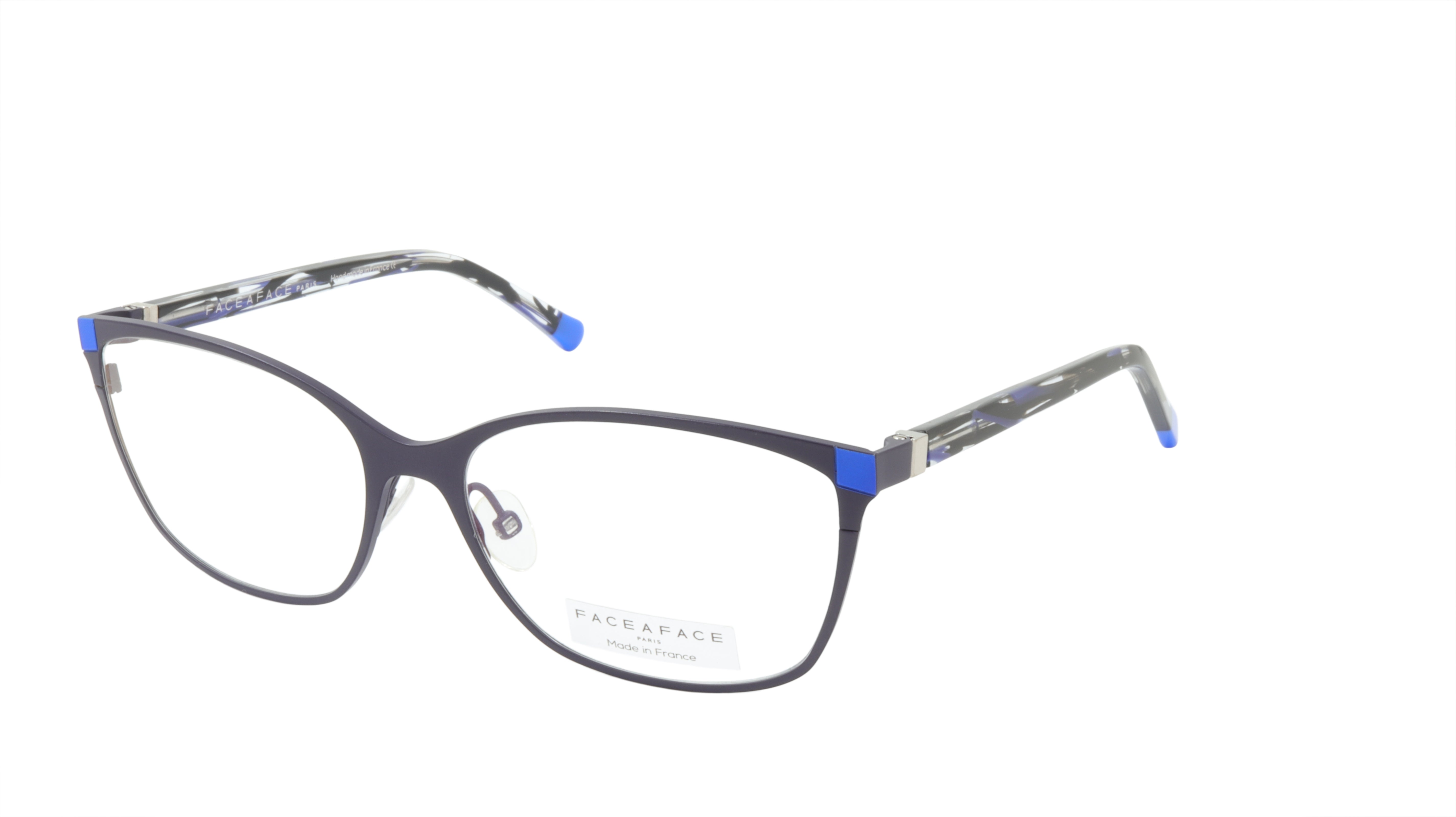 Face A Face MICCA 3 Col. 9440 Acetate & Metal Eyeglasses Frame - Matte Dark Violet | Stylish Unisex Optical Glasses for Work, Reading & Everyday Wear