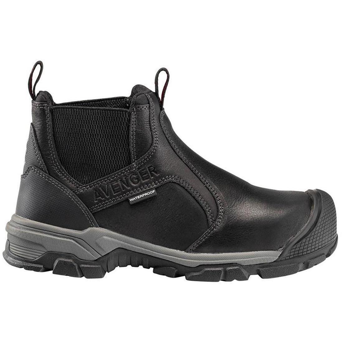 Ripsaw Puncture Resistant Alloy Toe Chelsea Work Boots for Men - Black Safety Shoes for Construction, Warehouse & Outdoor Work