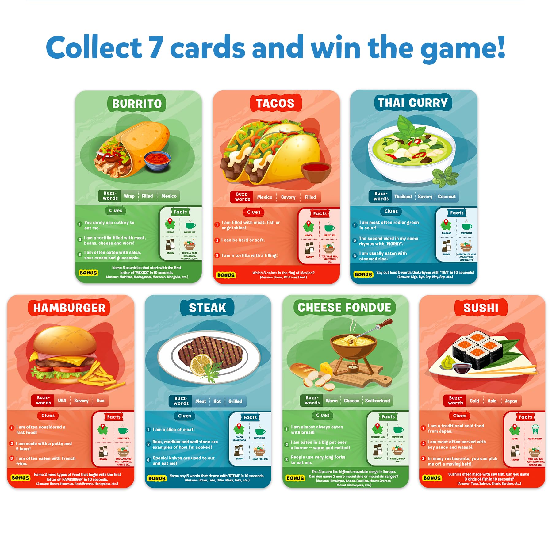 Skillmatics Guess in 10 World Foods Card Game for Kids Ages 8+ | Educational Geography Learning & Travel Board Game for Boys & Girls | Fun Family Game Night Activity | Perfect Birthday Gift & Classroom Learning Tool | Great for Homeschooling, Road Trips, Parties & Travel Playtime | Ideal for Family Bonding, Educational Play & Social Gatherings