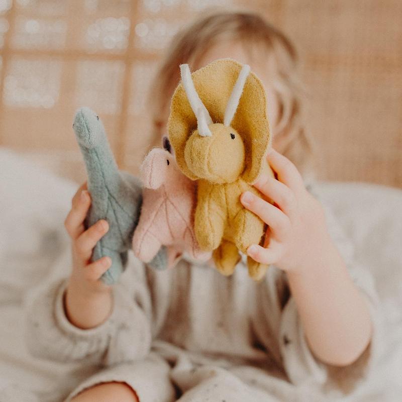 Holdie Folk Dinosaurs - Cute Dinosaur Plush Toys for Kids, Perfect for Playtime, Gifts, and Nursery Decor