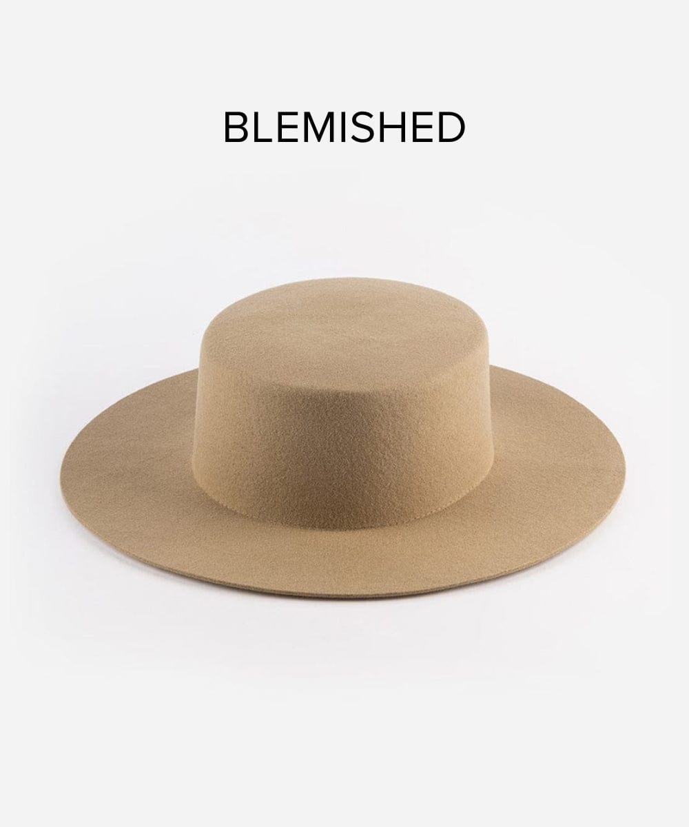 Stylish Tan Dahlia Boater Hat for Women - Perfect for Summer Outings, Beach Vacations & Outdoor Events