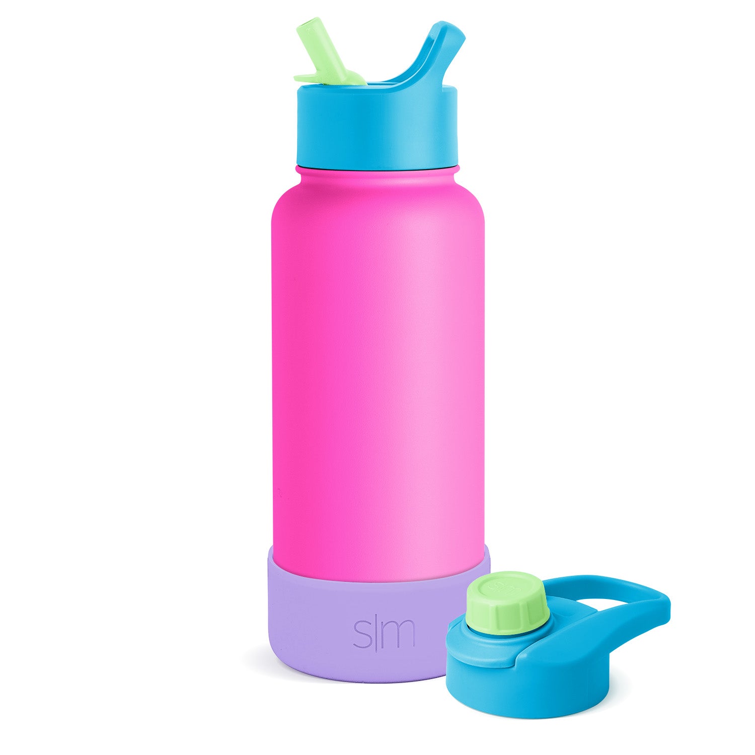 Summit Insulated Water Bottle with Straw & Chug Lid - 32oz Leakproof Stainless Steel Thermos for Gym, Hiking & Outdoor Activities