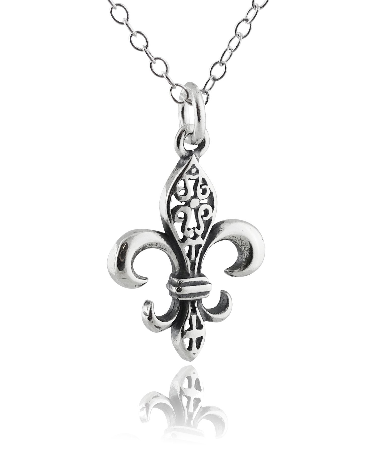 FashionJunkie4Life Unique Sterling Silver Pendant Necklace for Women - 18