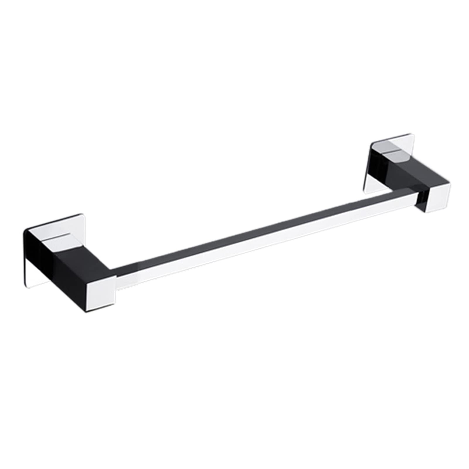 No Drill Adhesive Towel Rack - 30cm Brass Wall Mounted Single Rod Towel Holder for Bathroom & Toilet - Perfect for Small Spaces, Apartments, and Rentals