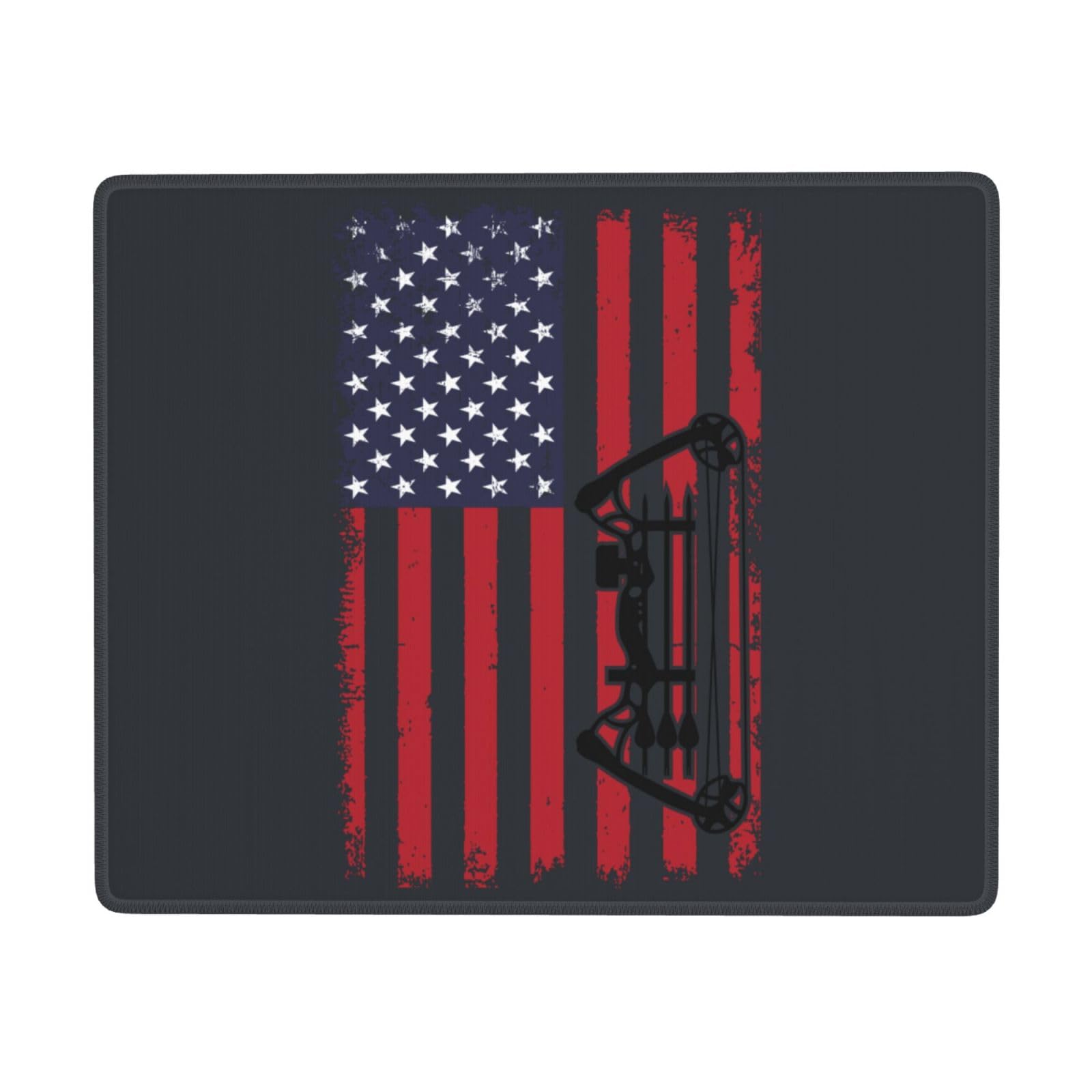 SIYTUAU Vintage USA Flag Mouse Pad - Waterproof, Non-Slip Rubber Gaming Mousepad (7x9 inches) for Laptop, Office & PC Use - Perfect for Work, Gaming & Home Office Setup