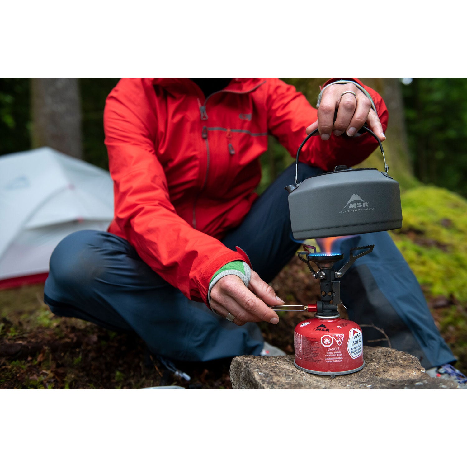 MSR PocketRocket Deluxe Ultralight Backpacking Stove - Compact Camping Stove for Hiking, Backpacking & Outdoor Adventures - Perfect for Boiling Water & Cooking Meals in the Wilderness
