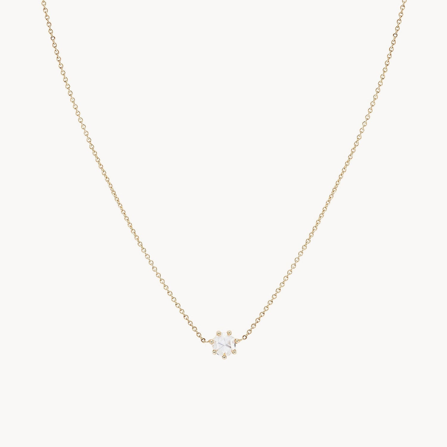 14K Yellow Gold Supernova Necklace with White Diamonds - Elegant & Sparkling Jewelry for Women, Perfect for Gifts, Parties & Special Occasions
