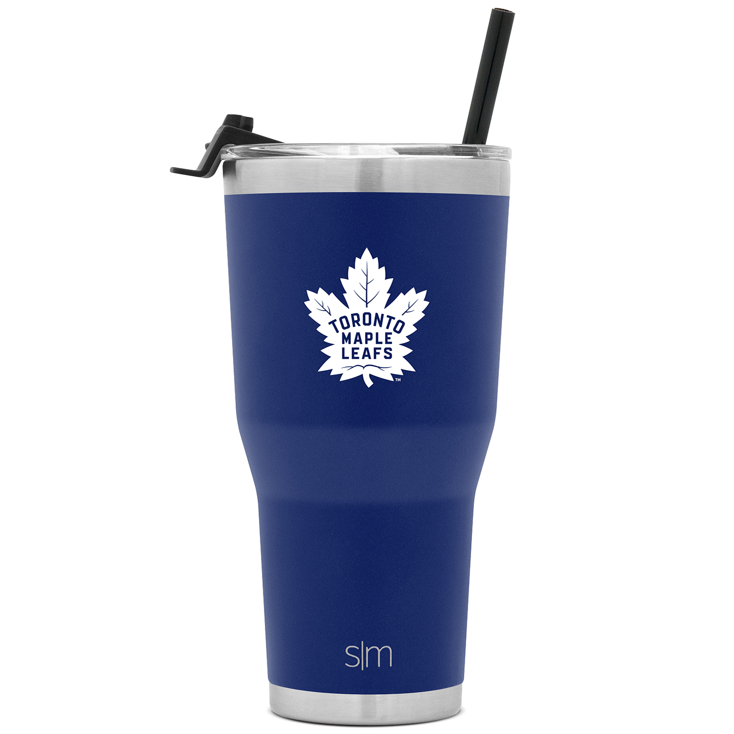 NHL® 30oz Insulated Tumbler with Flip Lid & Straw - Leakproof Stainless Steel Travel Mug for Hot & Cold Drinks - Perfect for Hockey Games, Camping, and Office Use