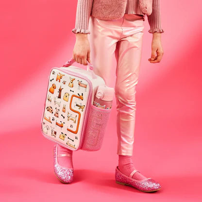 Insulated Kids Lunch Bag with Cute Dog Design - Perfect for School, Picnics & Outdoor Activities