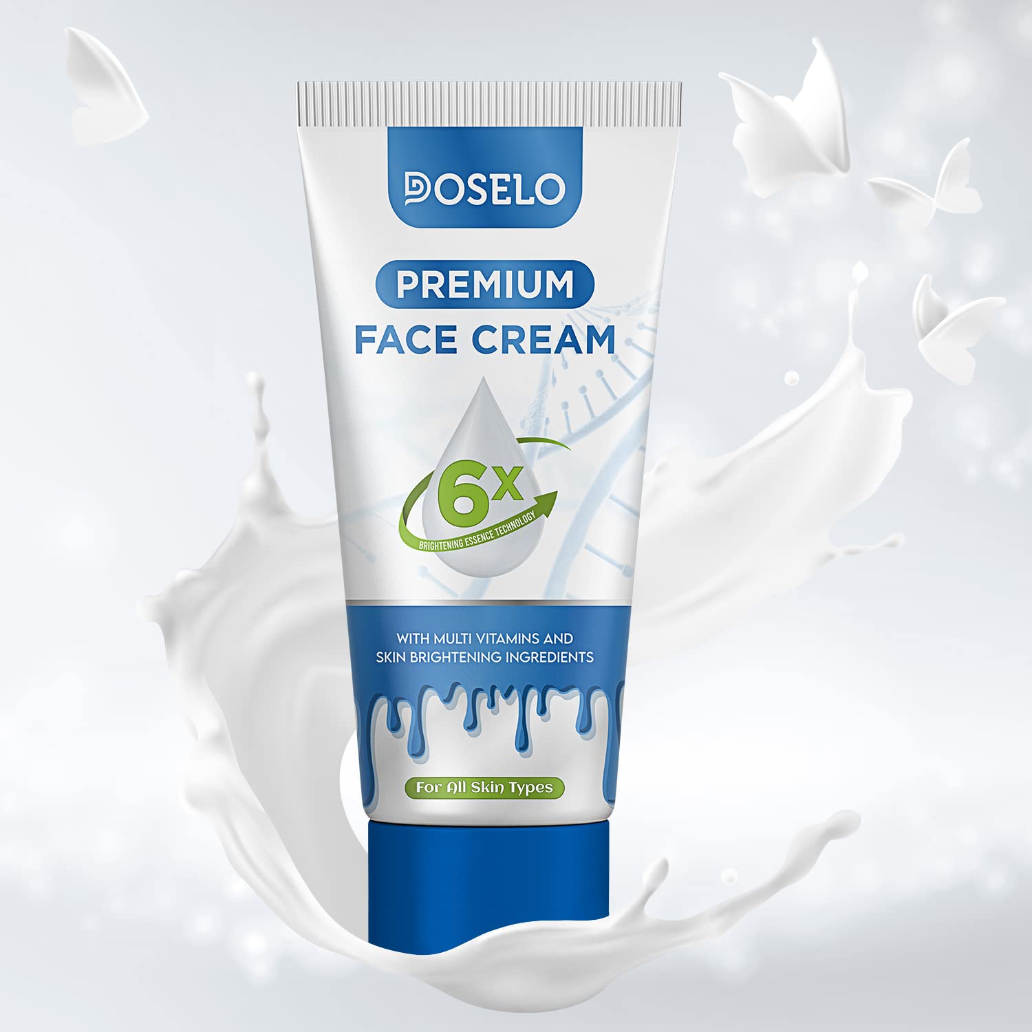DOSELO Premium Face Cream for All Skin Types - Hydrating & Anti-Aging Moisturizer for Dry, Oily & Sensitive Skin | Day & Night Skincare Routine