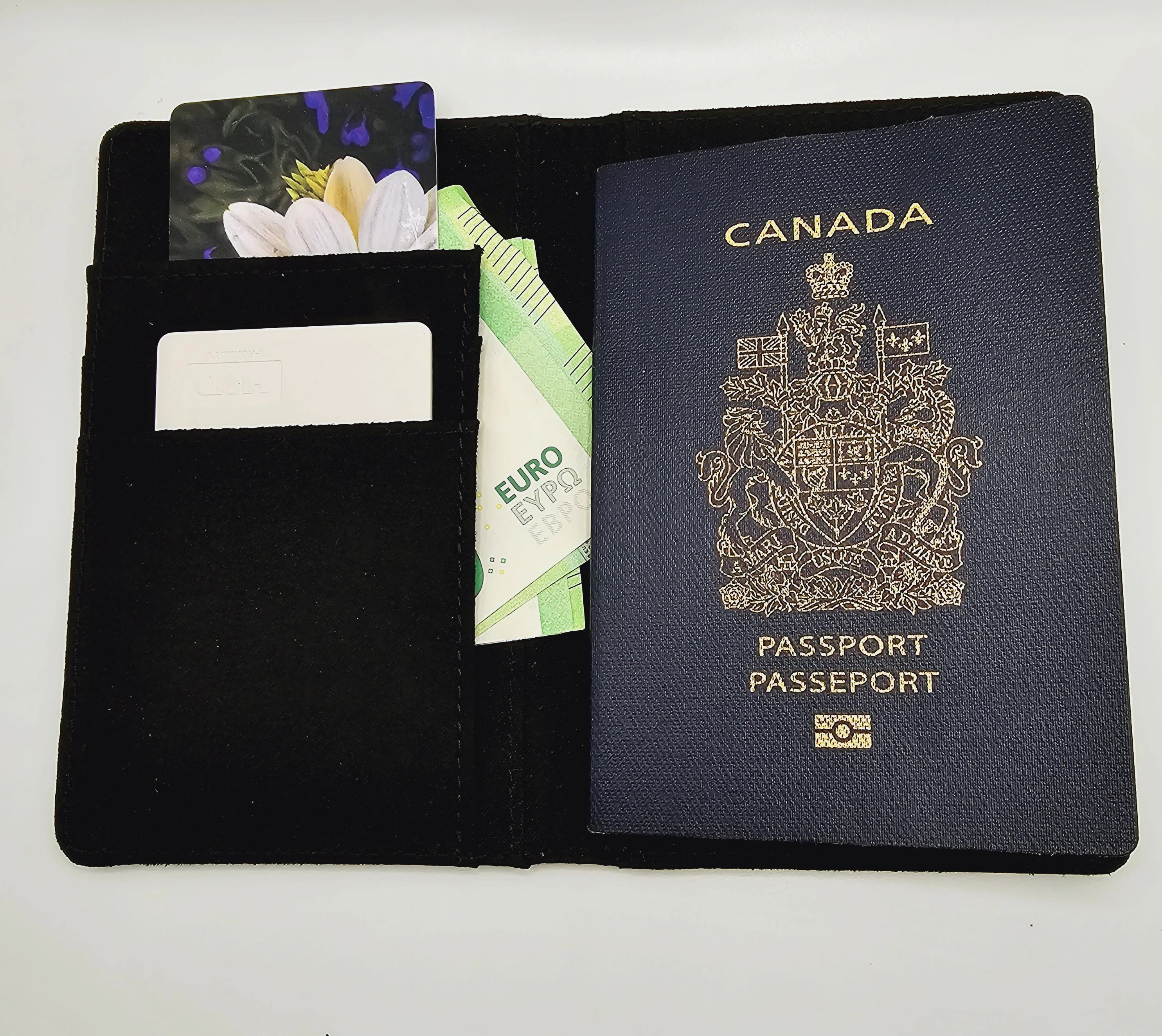 Ron Risley Floral Passport Cover - Elegant Travel Accessory for Women & Men | Perfect for International Trips & Vacation