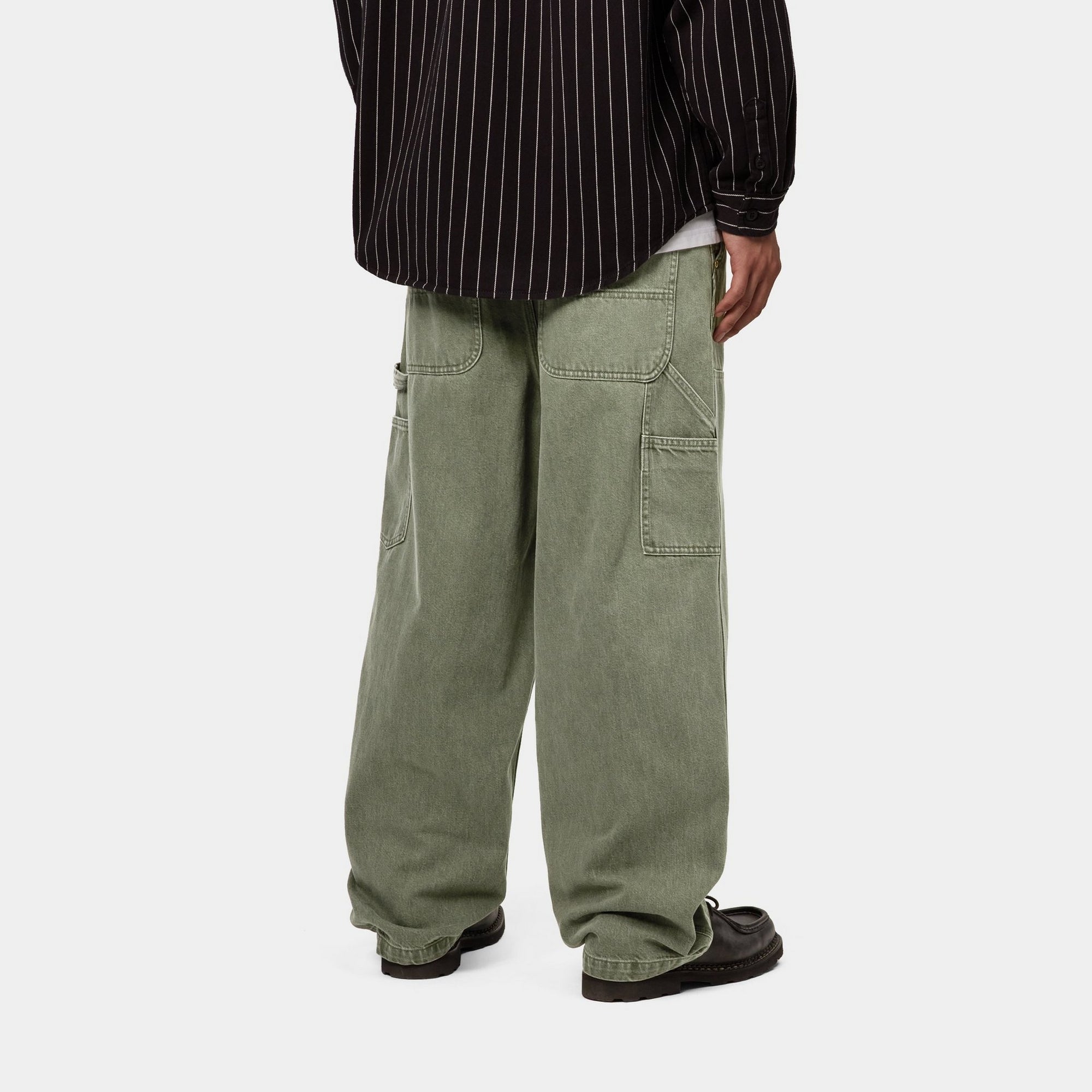 Nash OG Double Knee Work Pants - Army Green (Enzyme Bleach Washed) | Durable & Stylish Workwear for Construction, Carpentry & Outdoor Activities