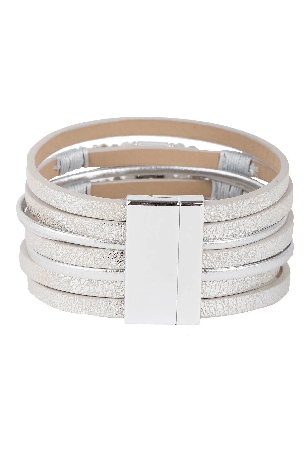 Allium Multi-Layered Genuine Leather Bracelet for Women - Stylish Stackable Bracelets for Everyday Wear & Boho Fashion
