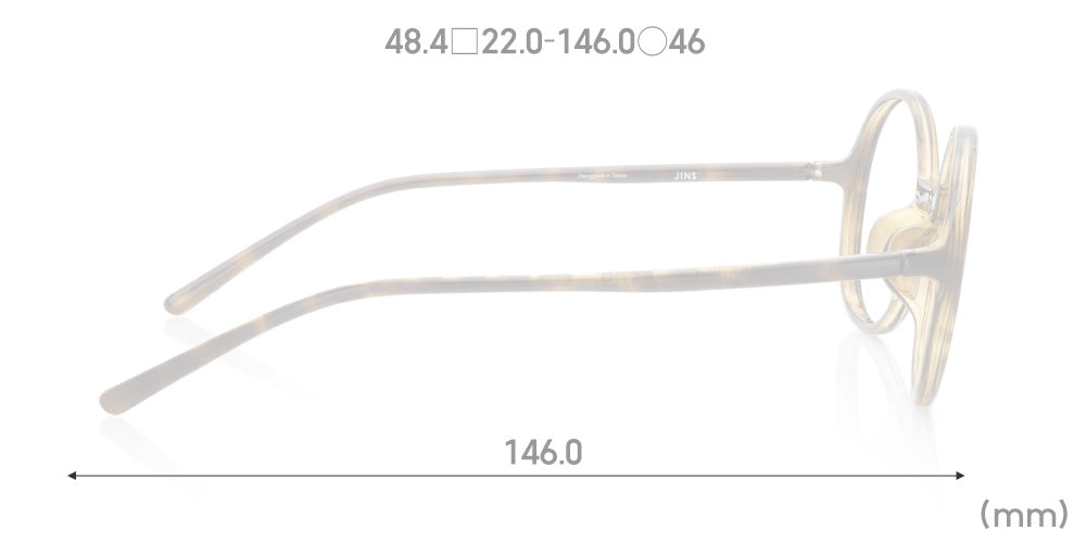 JINS Design Project x Ronan&Erwan Bouroullec SUGATA R 86 Eyeglasses - Lightweight Titanium Frame with Blue Light Blocking Lenses for Work & Digital Eye Protection