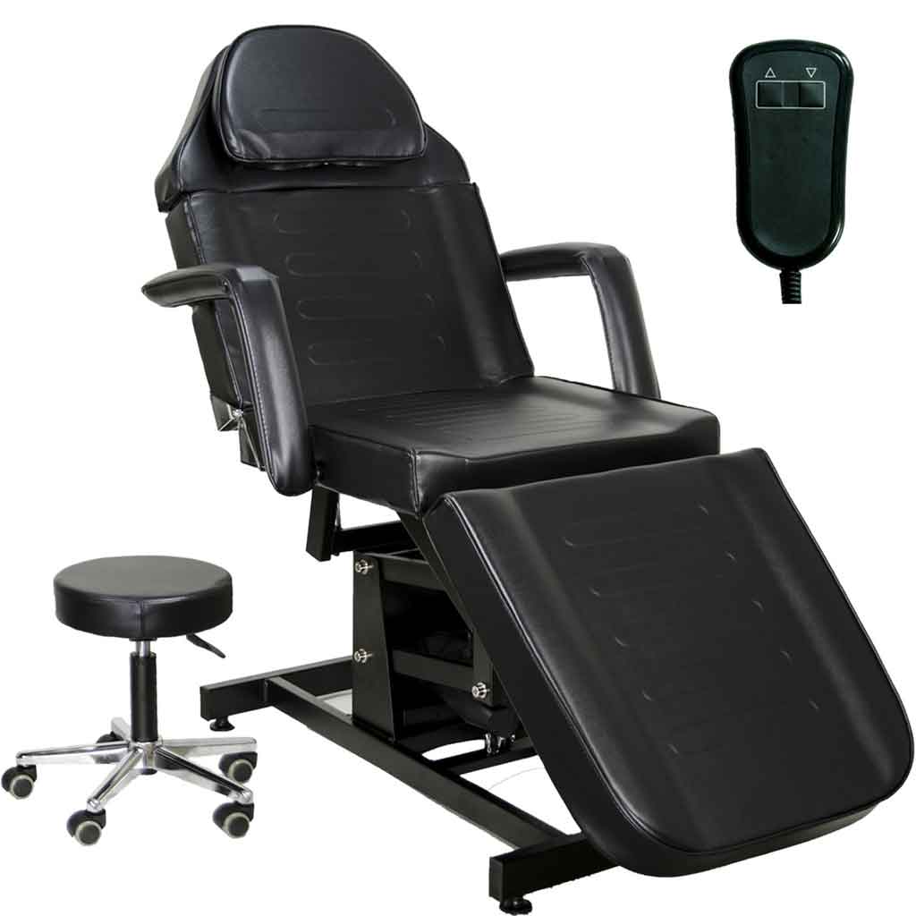 Electric Adjustable Tattoo Bed - Professional Black Inkbed with Height Control for Tattoo Artists & Studios | Perfect for Tattooing, Piercing & Permanent Makeup Procedures