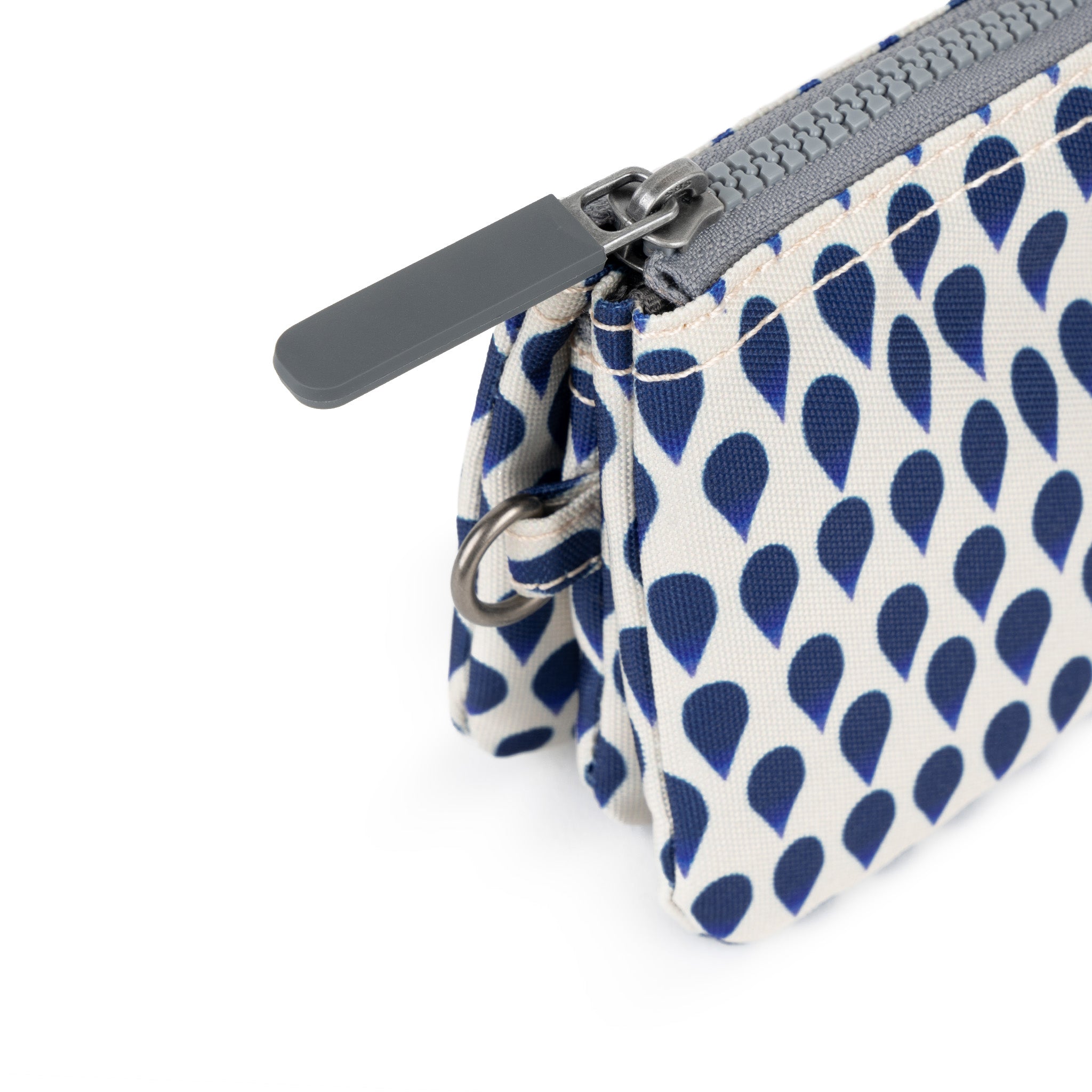 Carnaby Indigo Rain Recycled Canvas Crossbody Bag with Adjustable Wrist Strap - Perfect for Travel, Shopping, and Everyday Use