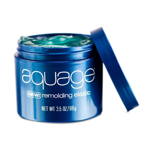 Aquage Remolding Elastic Styling Gel 3.5 oz - Strong Hold Hair Styling for Men & Women - Perfect for Curly, Wavy & Straight Hair Styling at Home or Salon
