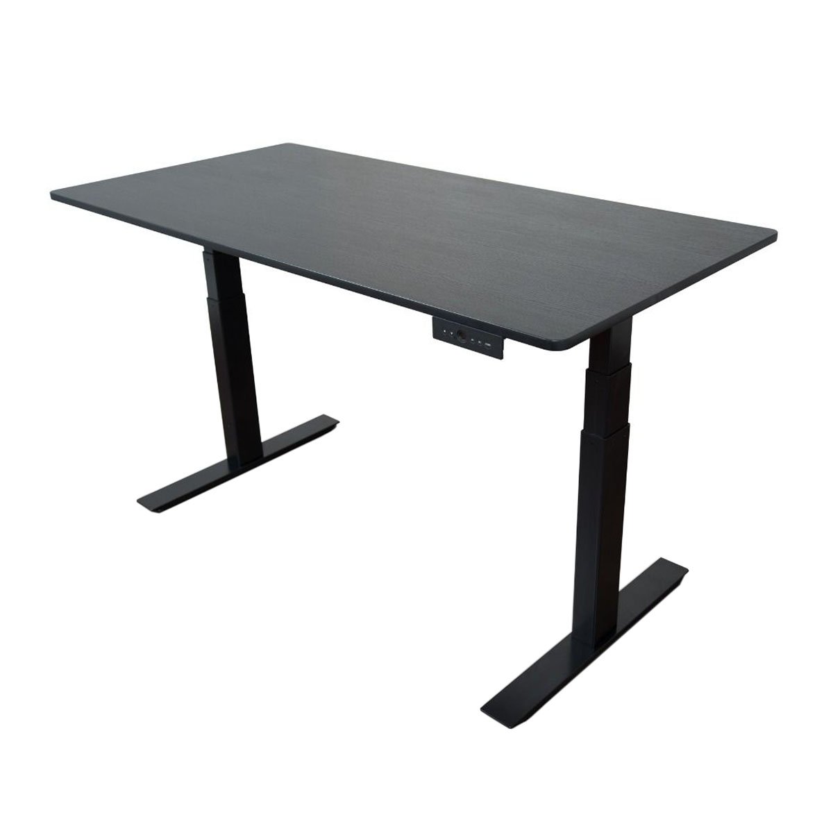 Luxor-60 3-Stage Dual-Motor Electric Standing Desk - Adjustable Height Office Desk for Home & Workspace (Black) | Ergonomic Sit Stand Workstation for Computer, Gaming & Study