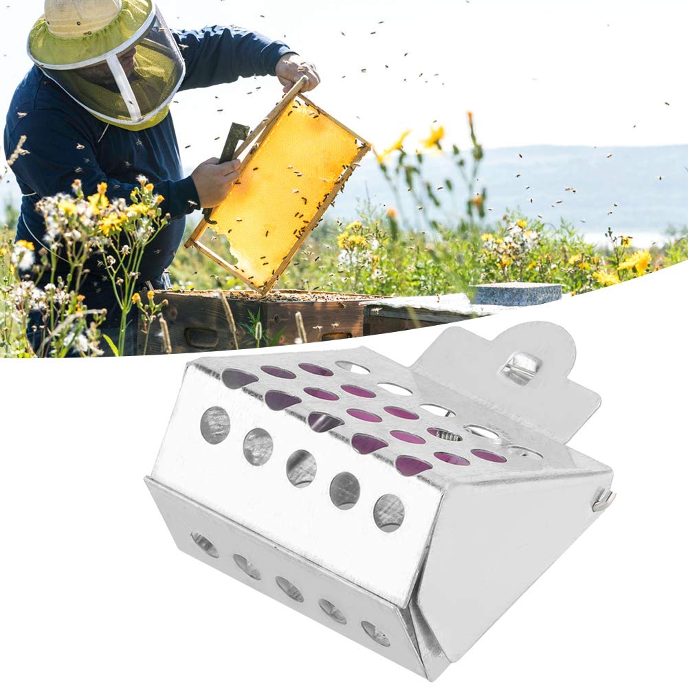 Yosoo Galvanized Iron Queen Bee Cage Clip - Beekeeping Tool for Queen Bee Catcher & Beekeepers | Perfect for Hive Management, Swarm Control & Bee Breeding