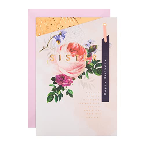 Birthday Floral Sister
