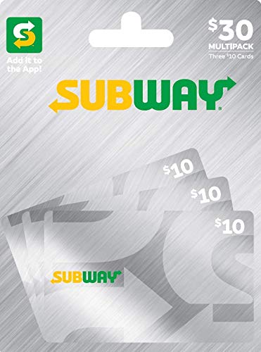 3-Pack Subway Gift Cards - Perfect for Holidays, Birthdays & Employee Rewards | Fast & Easy Gifting Solution