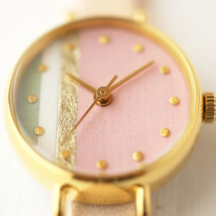 Elegant Pink Fringed Women's Wristwatch - Japanese Handmade Ladies Watch for Casual Wear, Office & Special Occasions