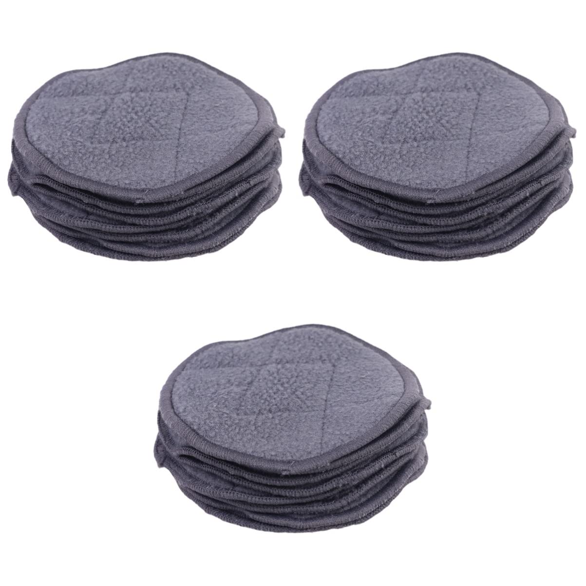 Beaupretty Reusable Makeup Remover Pads - 36 Pack Charcoal Infused Cotton Rounds for Women | Gentle Facial Cleansing, Travel-Friendly & Eco-Friendly | Perfect for Daily Makeup Removal, Skincare Routine & On-the-Go Use