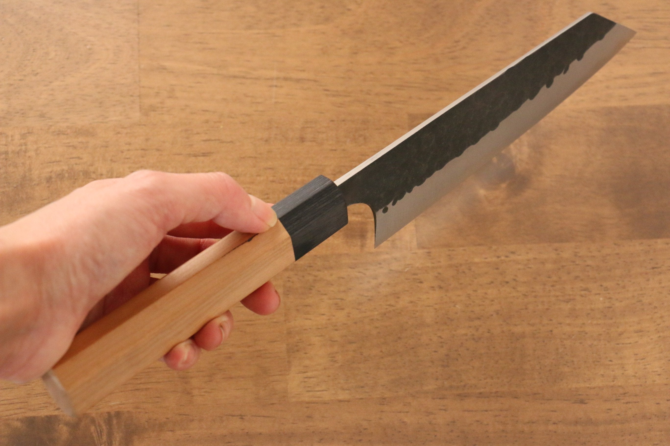 Masakage Koishi Blue Super Steel Bunka Knife 165mm with American Cherry Handle - Premium Japanese Kitchen Knife for Slicing, Dicing & Precision Cutting