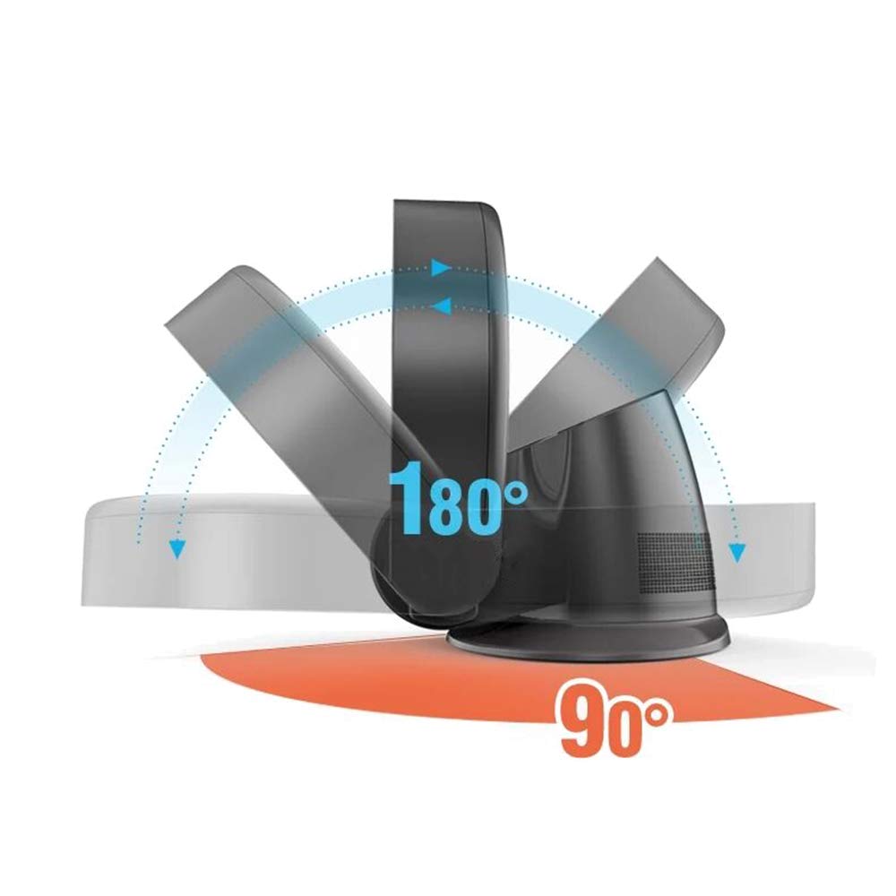 Bladeless Wall Fan - Ultra Quiet Desktop Fan with Remote Control, Timer & Energy Saving Mode | Perfect for Home, Office & Bedroom Air Circulation