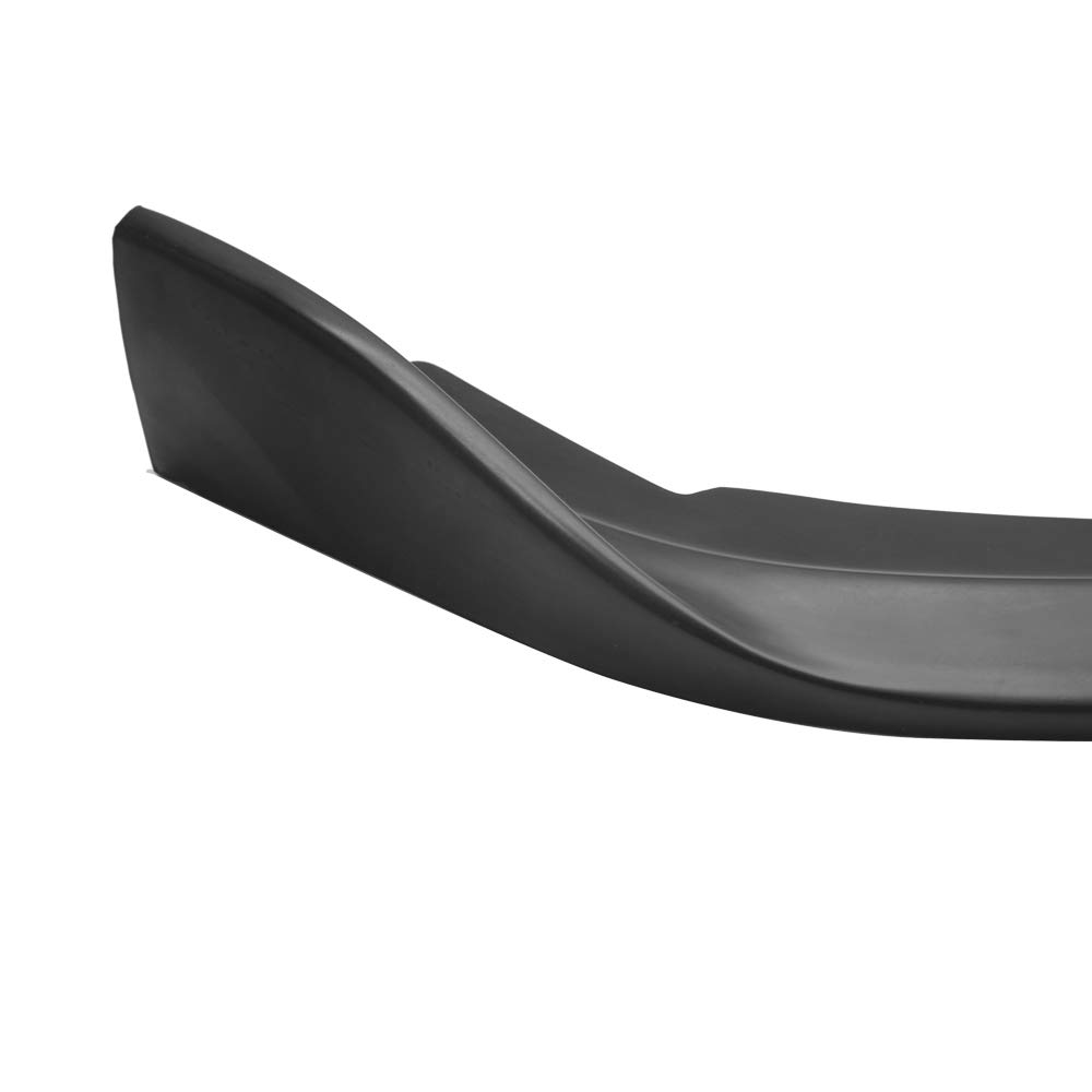 IKON MOTORSPORTS CS2 Style Black PU Front Bumper Lip Spoiler for 2012 Honda Civic - Under Chin Finisher Add-On for Enhanced Sporty Look & Aerodynamics | Perfect for Car Enthusiasts & Street Racing Style Upgrades