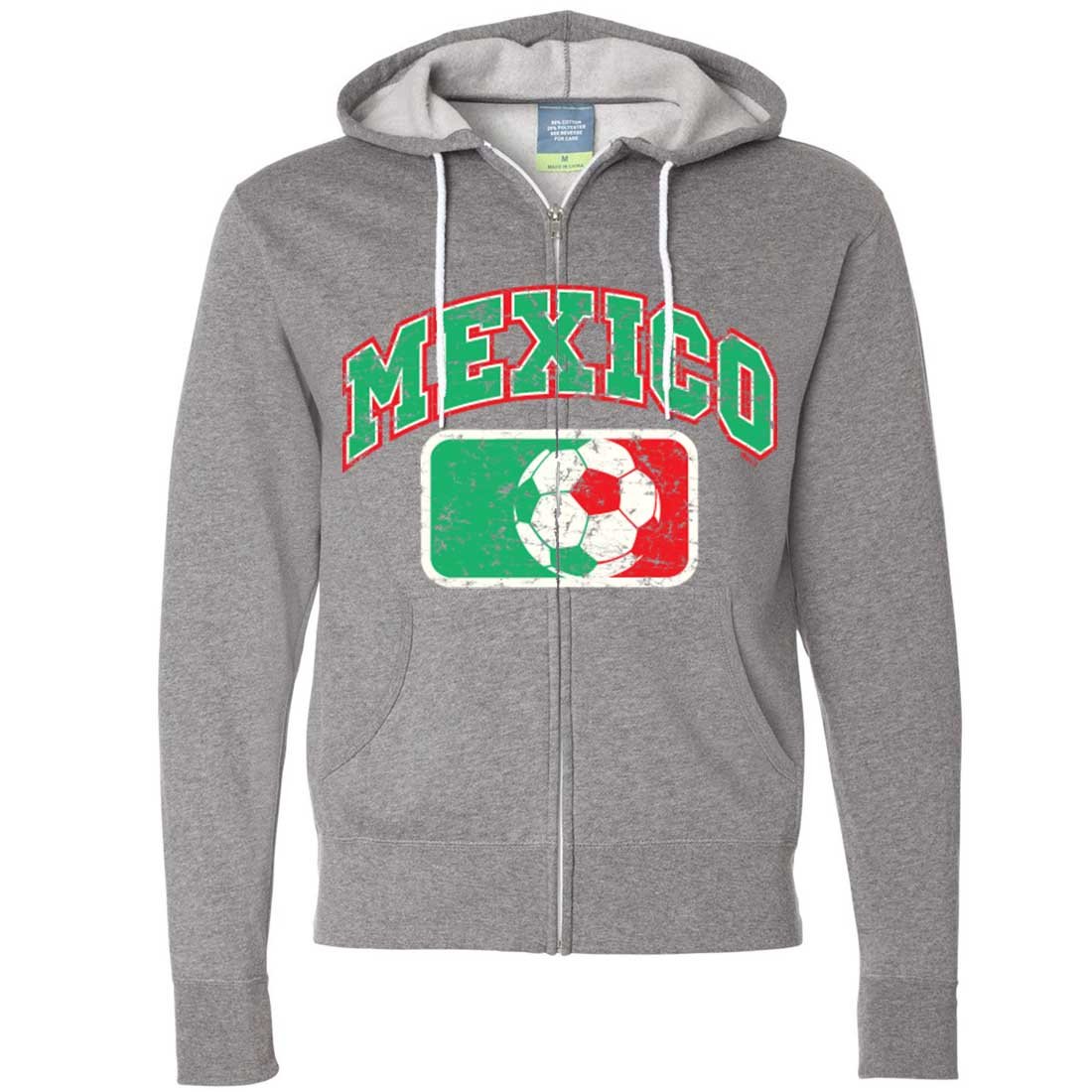 Vintage Mexico Soccer Team Zip-Up Hoodie - Retro Futbol Jacket for Men & Women - Perfect for Game Day, Casual Wear & Fan Apparel