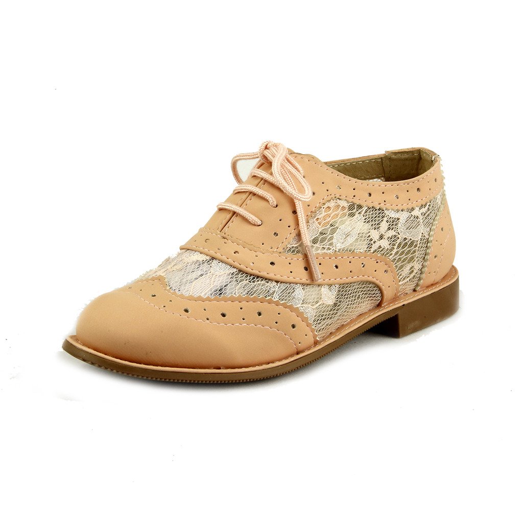 The Doll Maker Lace Oxford Shoes - Women's Vintage Style Flat Shoes for Casual & Office Wear - Perfect for Weddings, Parties & Everyday Fashion