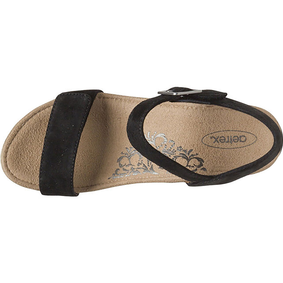 Aetrex Sydney Platform Sandal for Women - Comfortable Orthopedic Sandals with Arch Support - Perfect for Walking, Travel & Summer Outfits