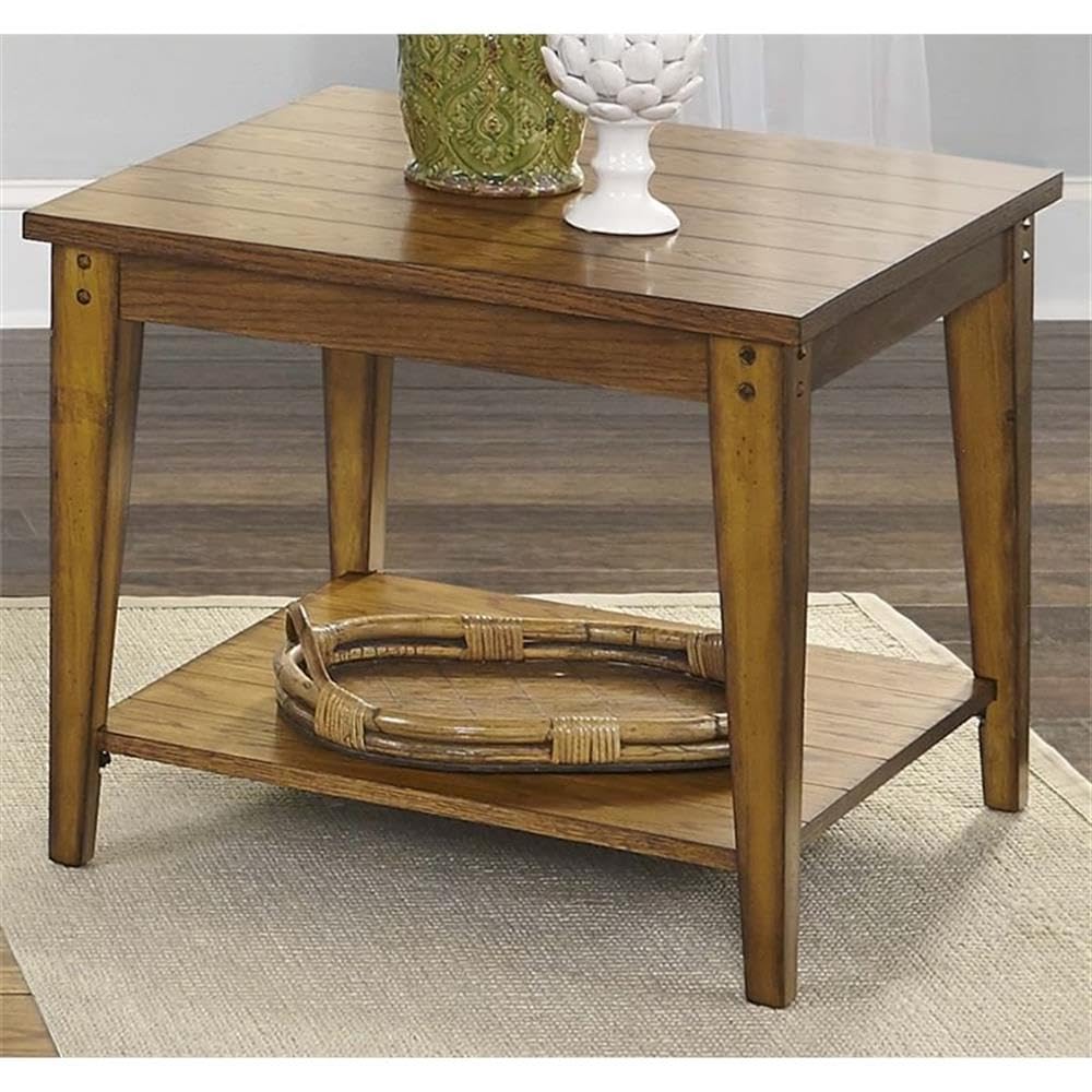 Liberty Furniture Industries Lake House Square Lamp Table - 27