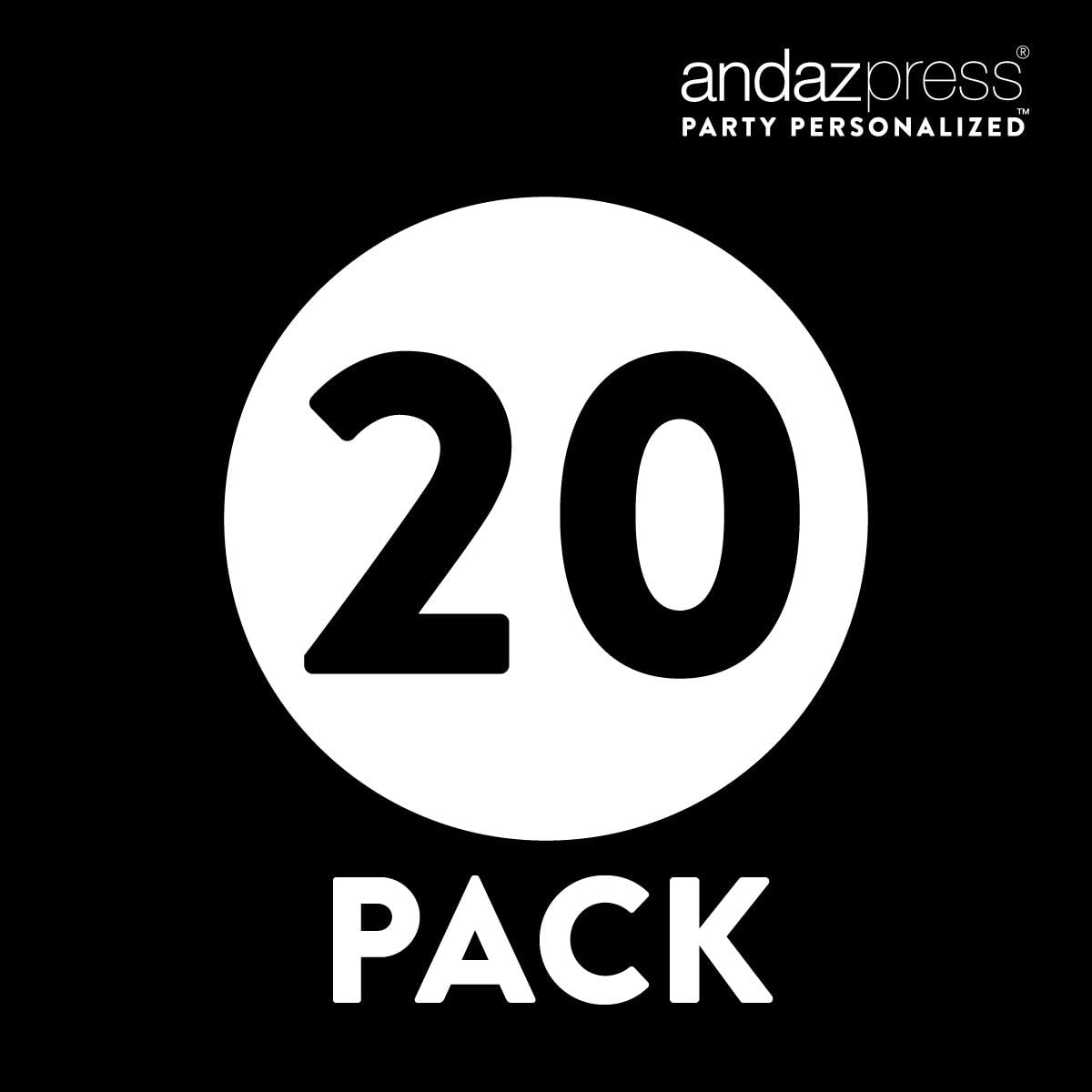 Andaz Press 20-Pack Leopard Cheetah Print Cupcake Wrappers - Birthday Party Decorations, Muffin Paper Holders for Cheetah Theme Parties, Baby Showers & Dessert Displays