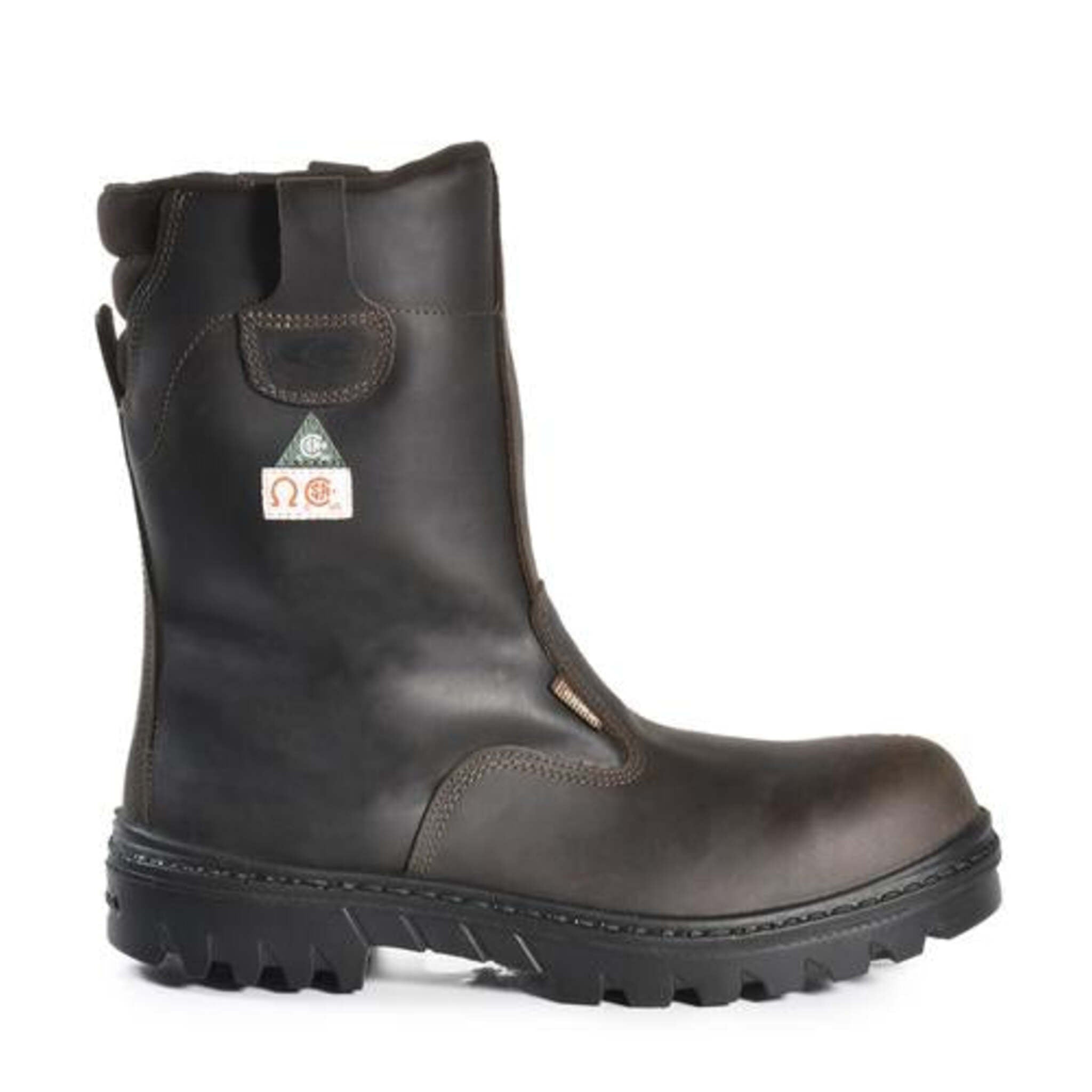 Cofra Men's Roughneck Pull On Safety Boots - CSA/ASTM Approved, Waterproof Nubuck Leather, Composite Toe, Heat Resistant Outsole (Sizes 7-14) | Ideal for Construction, Warehouse & Industrial Work