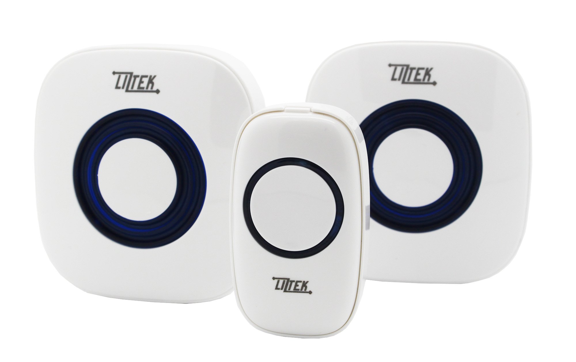 Wireless Doorbell with Remote Button & 2 Plug-in Receivers - 1000ft Range, 52 Chime Tones, No Receiver Batteries Needed - Perfect for Homes, Offices & Apartments