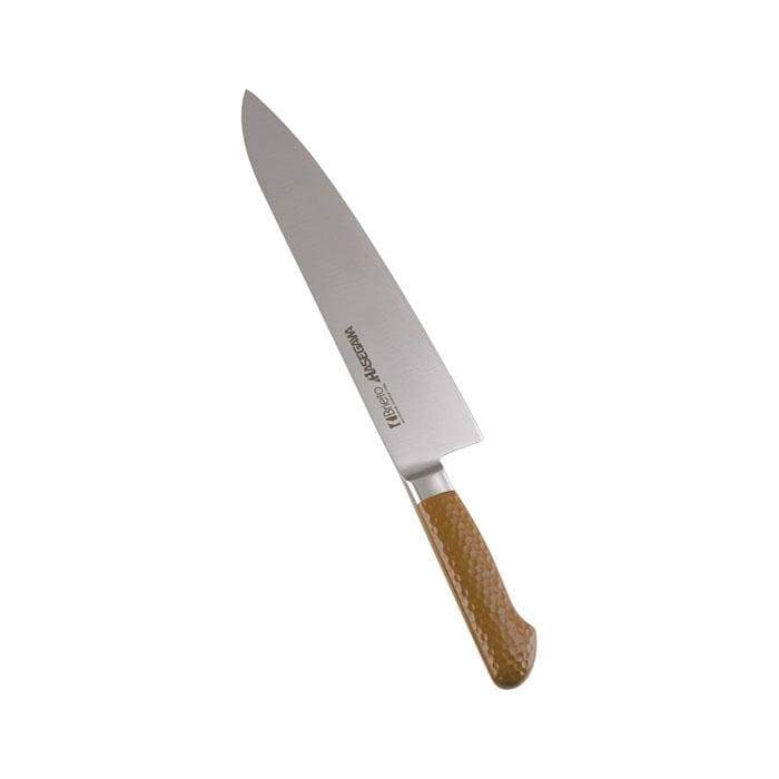 Premium Hasegawa Stainless Steel Gyuto Chef Knife - 8 Inch Japanese Kitchen Knife with Antibacterial Coating | Professional Cooking, Sushi Making, Meat & Vegetable Cutting